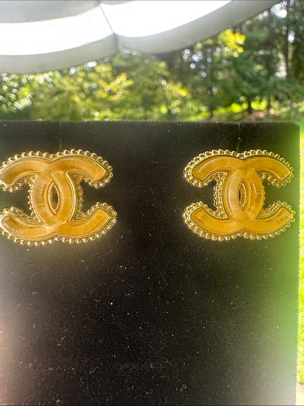 Earrings Gold tone Interlocking Stud Earrings